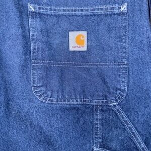 CARHARTT Blue Denim Jeans Dungaree (36x32)